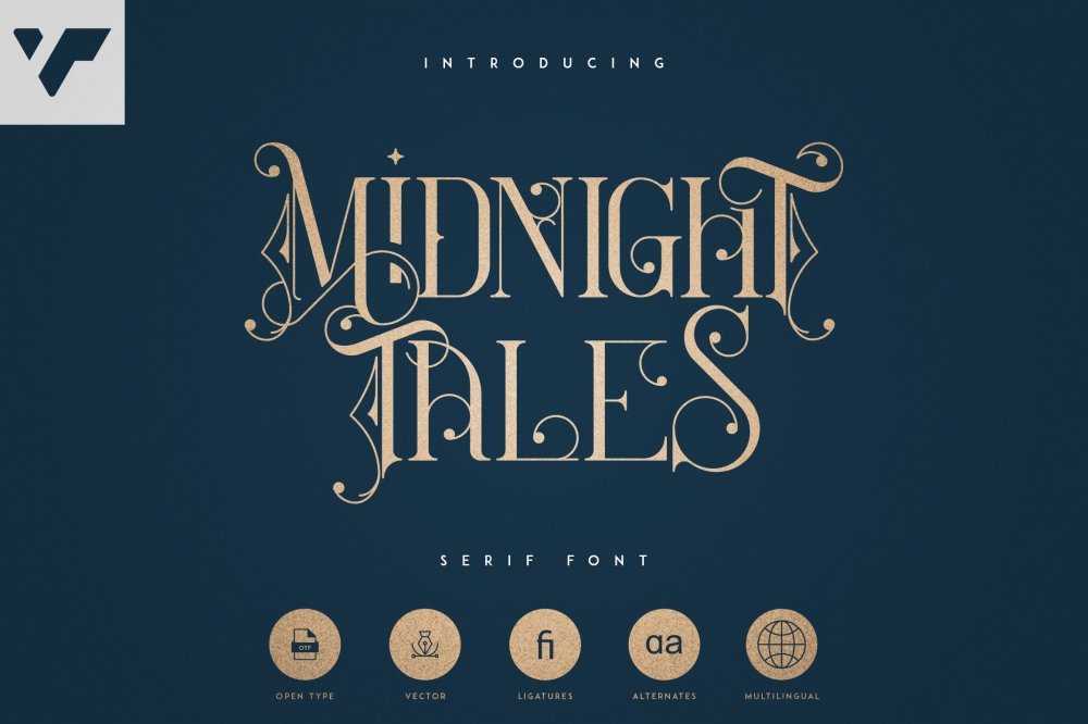 Midnight Tales - Vintage Font