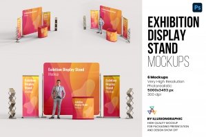Exhibition Display Stand Mockups - 6 Views