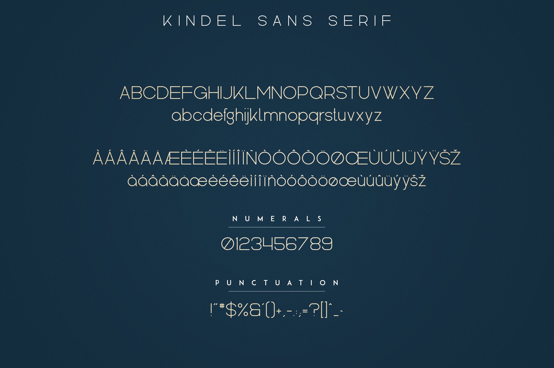 Kindel - Sans Serif Typeface By VPcreativeshop