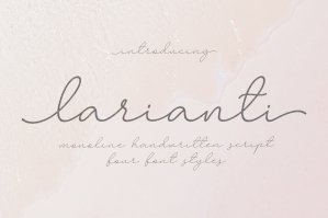 Larianti - Monoline Handwritten Font