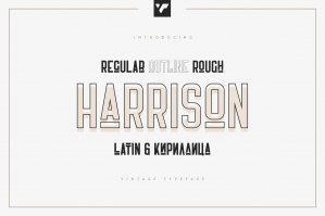 Harrison - Retro Typeface