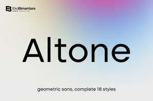 Altone - Geometric Font Family