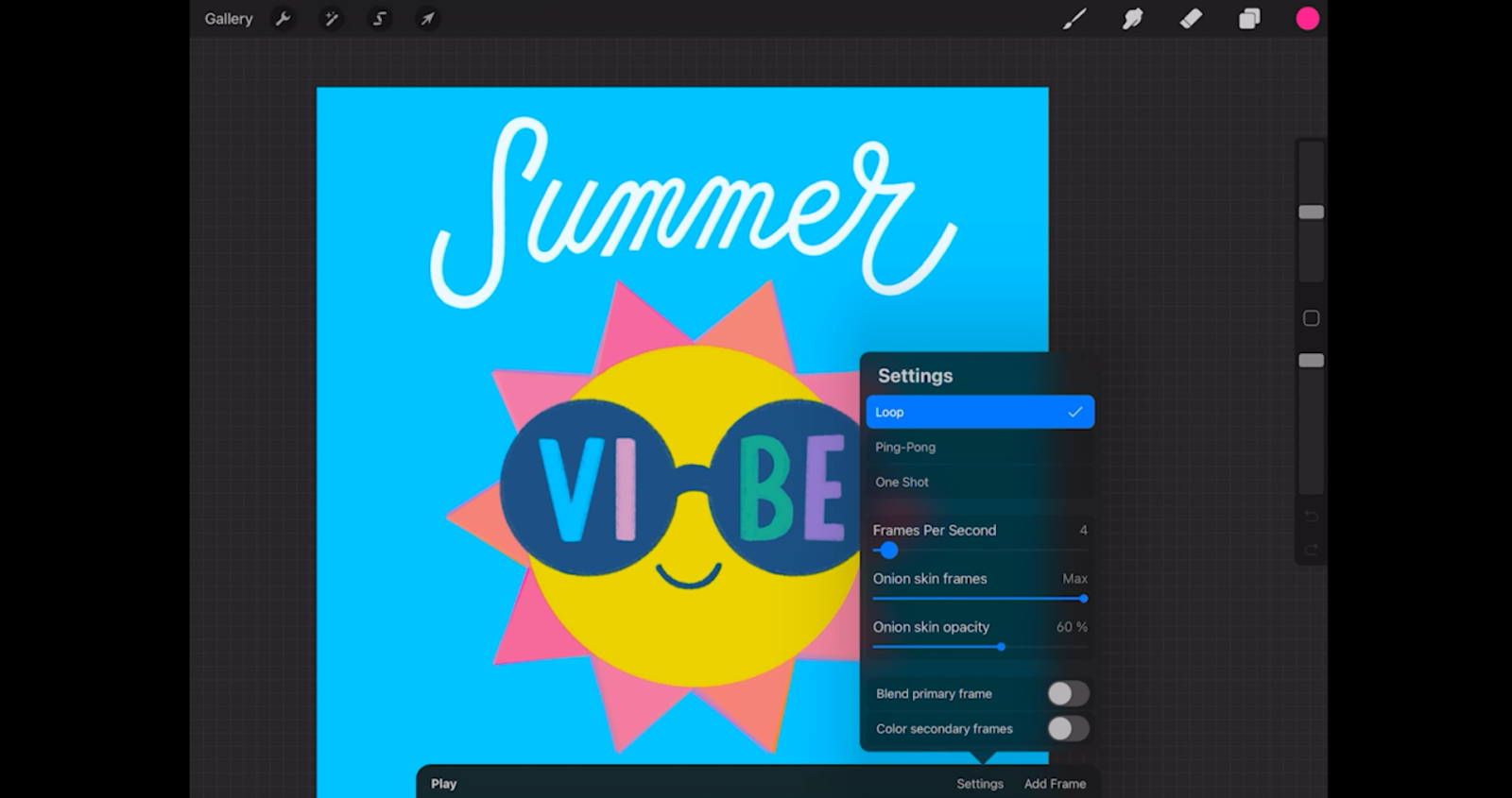 A beginners guide to creating GIFs with Procreate! 