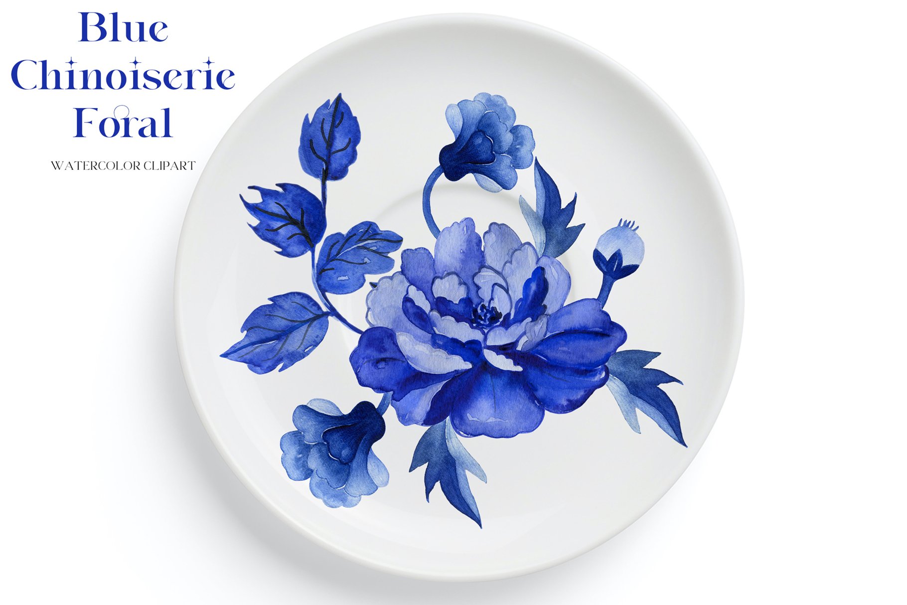 Blue Chinoiserie Floral