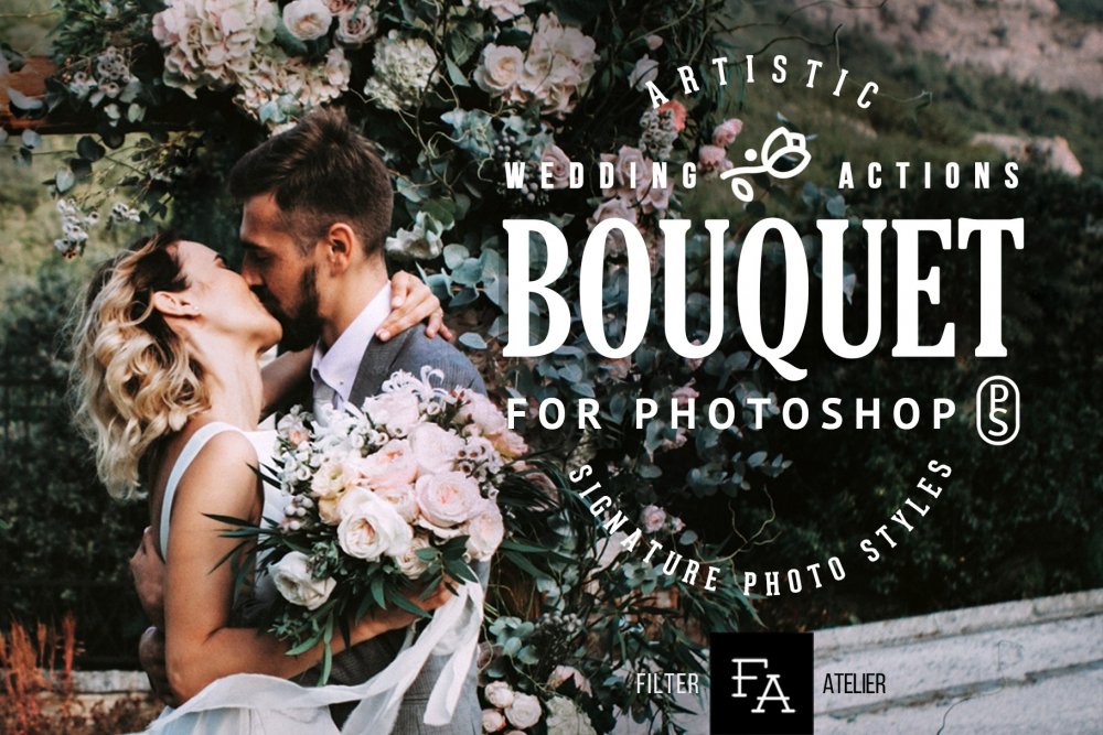 Bouquet Wedding Photoshop Actions - Design Cuts
