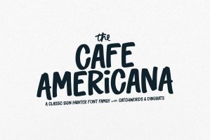 The Cafe Americana - Sign Painter Font Family