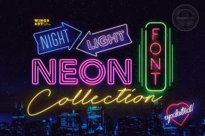 The Complete Night Light Neon Font Collection