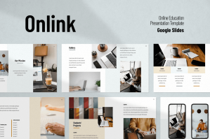 Onlink - Online Education Google Slides Presentation