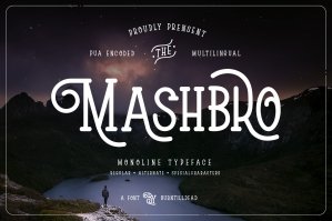 Mashbro - Handwritten Font