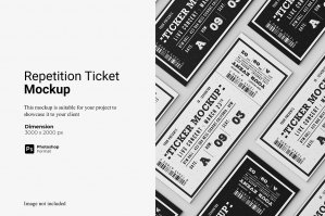 Repetition Ticket Mockup