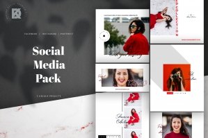 Red & White Social Media Pack