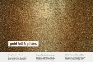 Gold Foil & Glitter Procreate Brushes