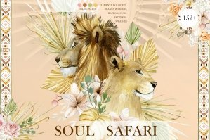 Safari Soul Bohemian Floral & Lion