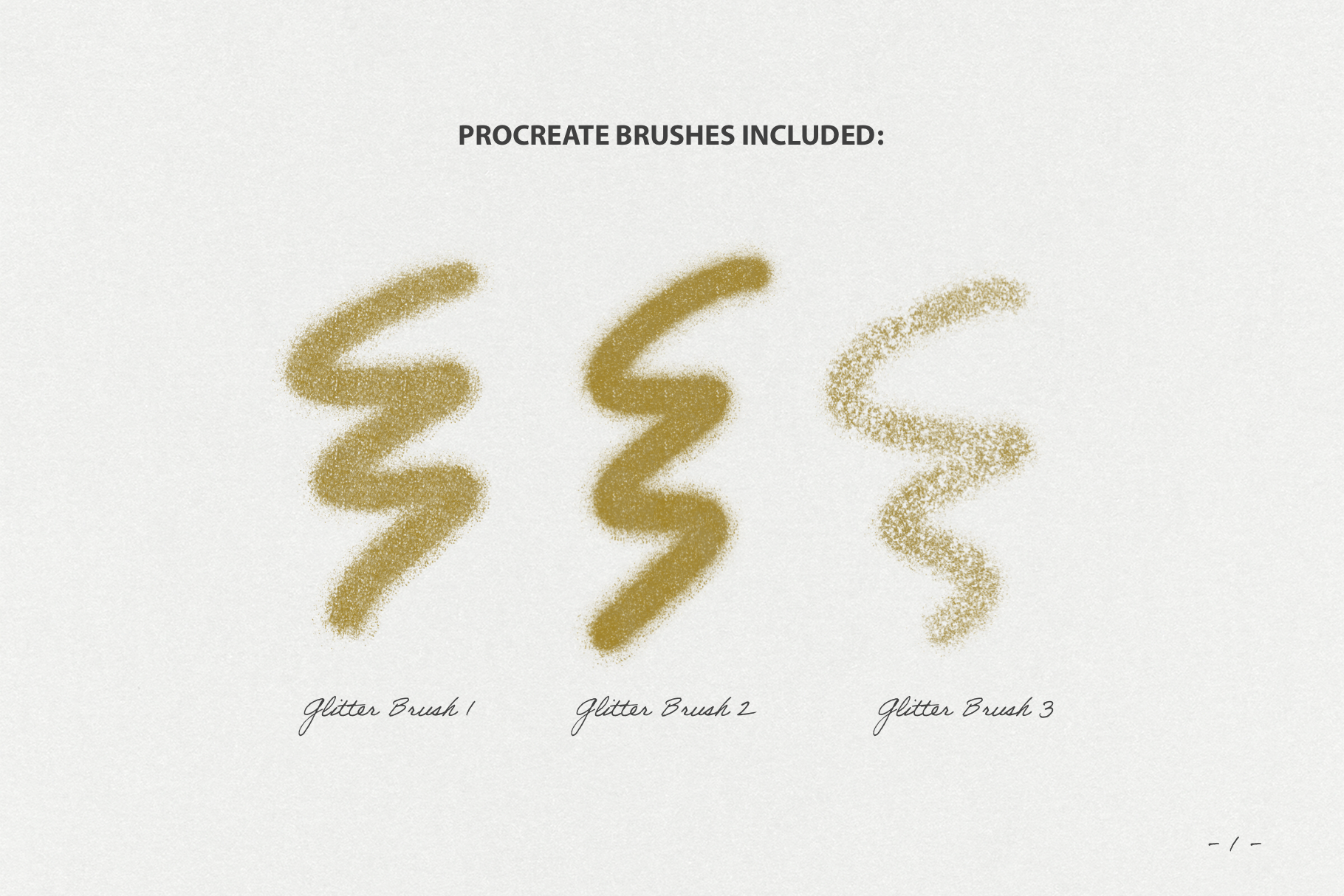 Gold Foil & Glitter Procreate Brushes