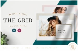 The Grid Layout - PSD & Indd