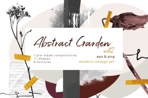 Moody Garden Abstract Floral Set