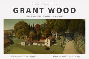 Grant Wood's Procreate Brushes & Color Swatches