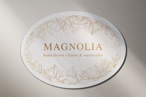 Magnolia Flowers Clipart