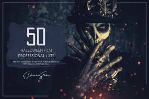 50 Halloween Film LUTs and Presets Pack