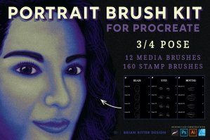 Portrait Brush Kit for Procreate