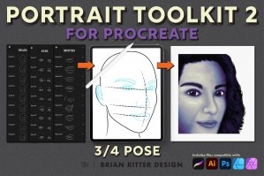 Portrait Toolkit 2 for Procreate and Affinity