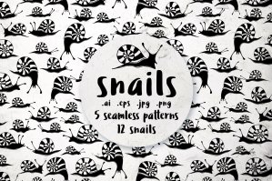 Snails - Patterns and Illustrations
