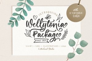 Wellytonia Package - Font Trio