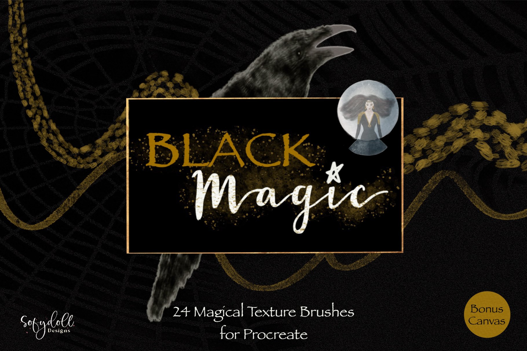 Black Magic - Texture Brushes for Procreate