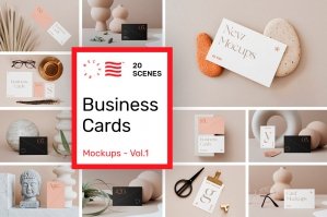 Business Card Mockups Vol. 1