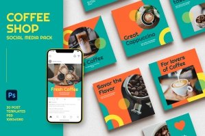 Coffee Shop Social Media Pack