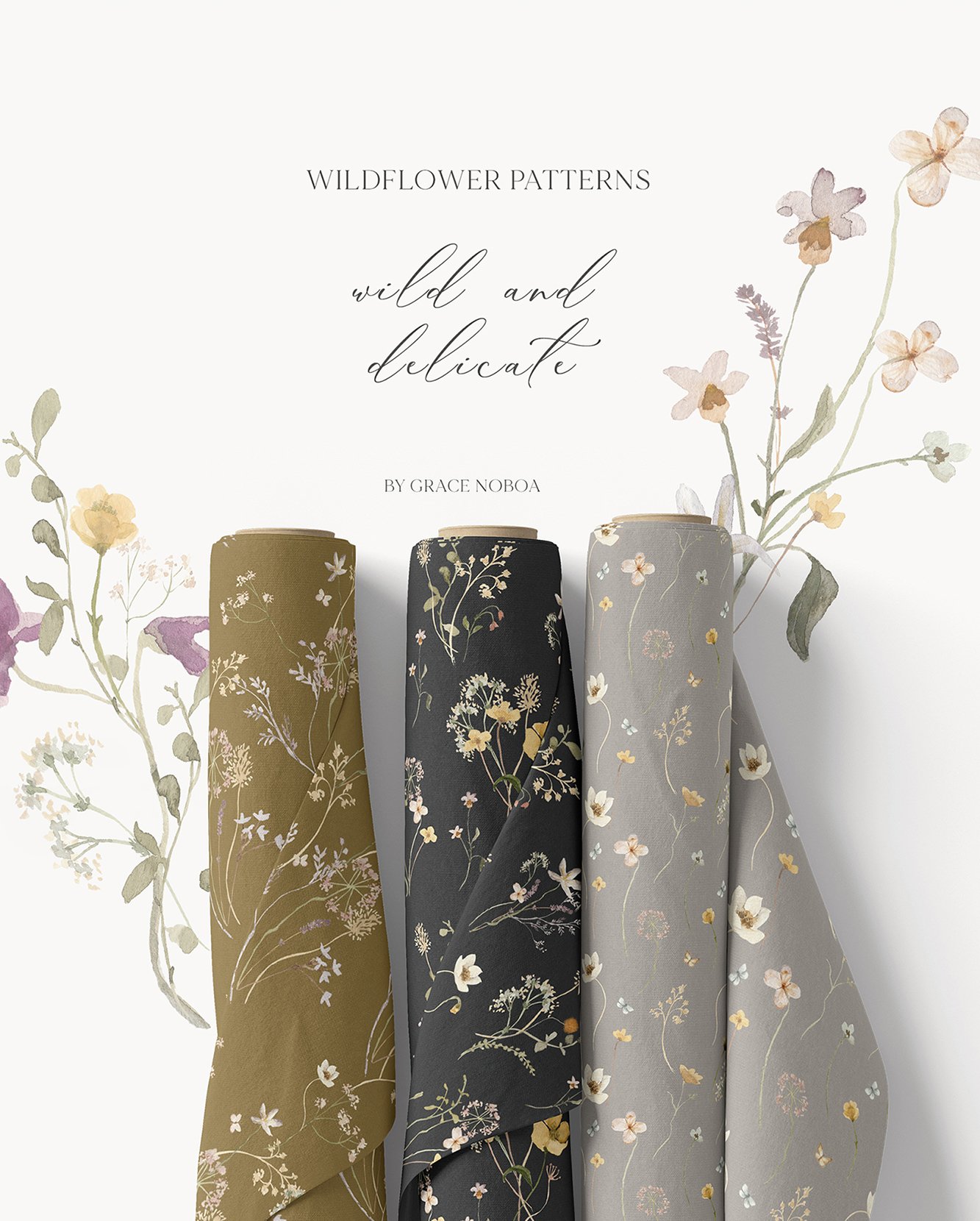 Wildflowers Washi Tape 4-Pack