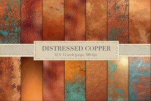 Distressed Copper Textures