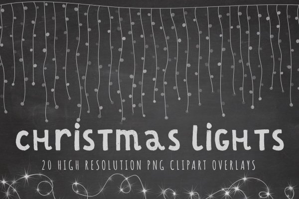 Christmas Light Clipart - Design Cuts
