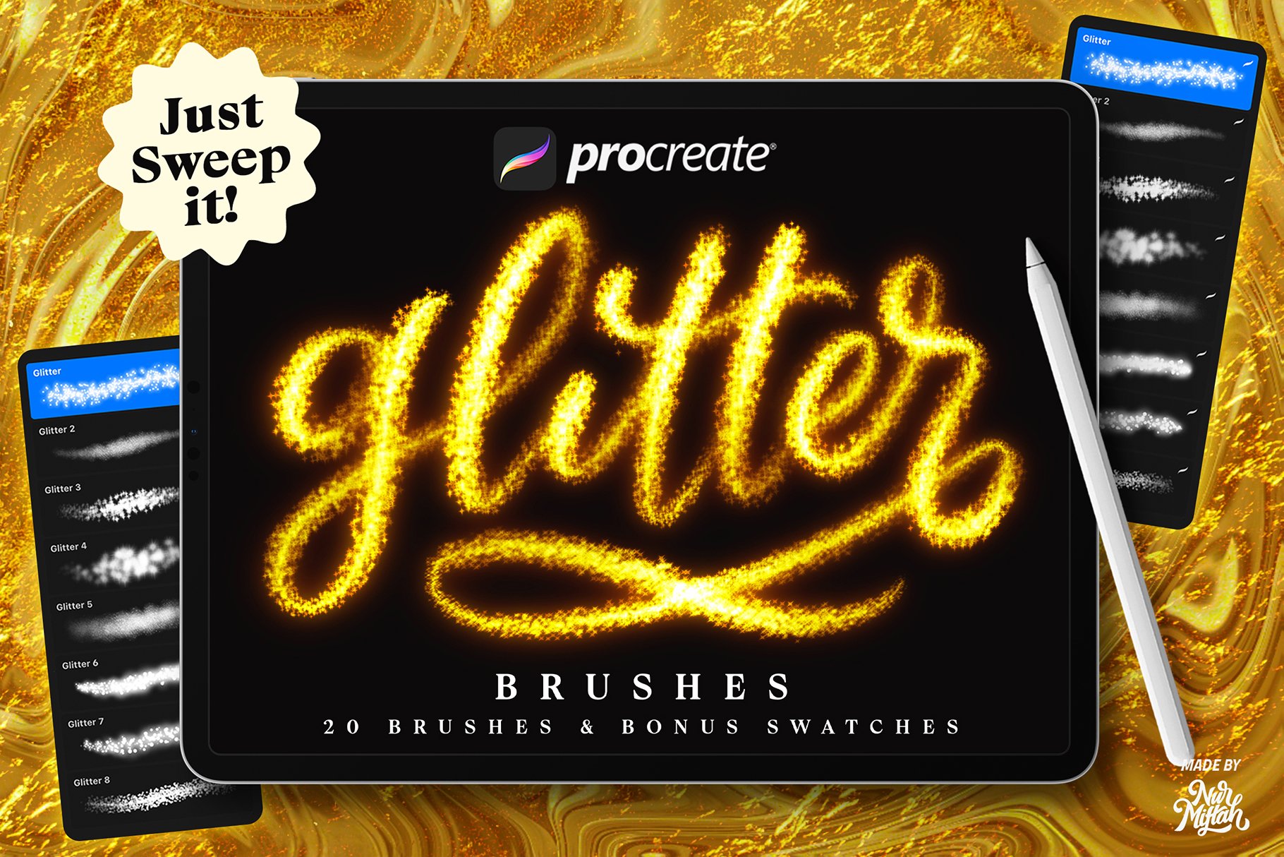 Procreate Glitter Brushes