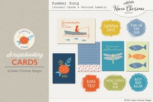 Summer Song Cards and Painted Labels