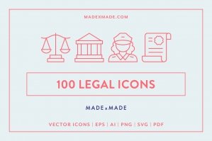 Legal Line Icons