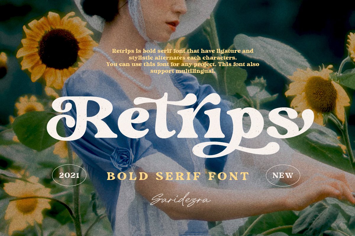 Retrips - Bold Serif Font