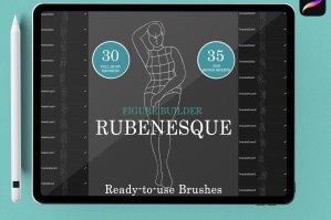 Rubenesque Figure Brush Set for Procreate V.2