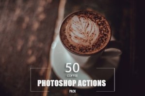 50 Coffee Photoshop Actions