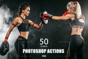 50 Fitness Photoshop Actions