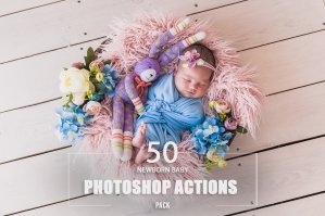 50 Newborn Baby Photoshop Actions