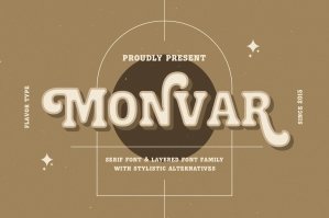 Monvar - Cooper Layered Typefaces