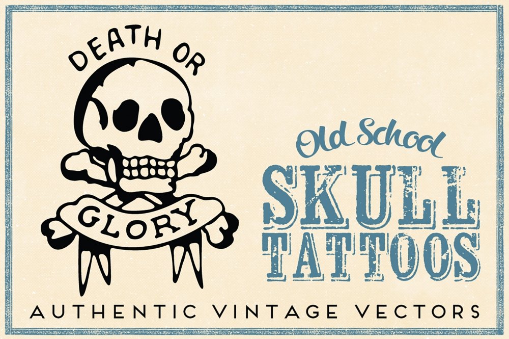 Premium Vector | Pirate skull tattoo vector templates