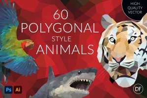Polygonal Style Animals