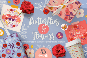 Butterflies & Flowers Kit
