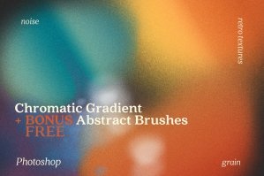 Retro Gradient Colors PS + Bonus Brushes