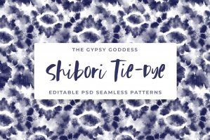 Shibori Tie-Dye Seamless Patterns