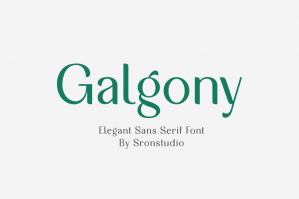 Galgony - Elegant Sans Serif Font