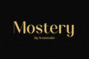 Mostery - Modern Sans Serif Font