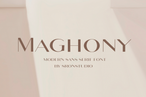 Maghony - Modern Sans Serif Font